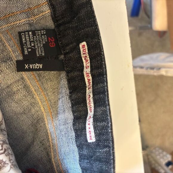 Aqua -X buffalo jeans raw hem size 29 - Picture 8 of 14